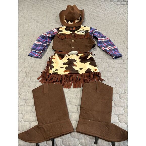 Girls Cowgirl Halloween Costume.  Size 4 - Picture 1 of 6